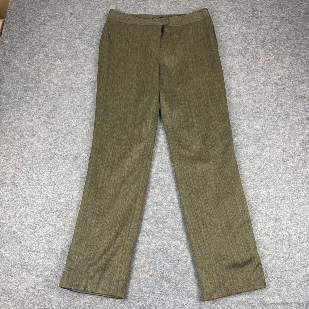 Lafayette 148‎ Dress Pants 31" Wool Blend Green Womens 4